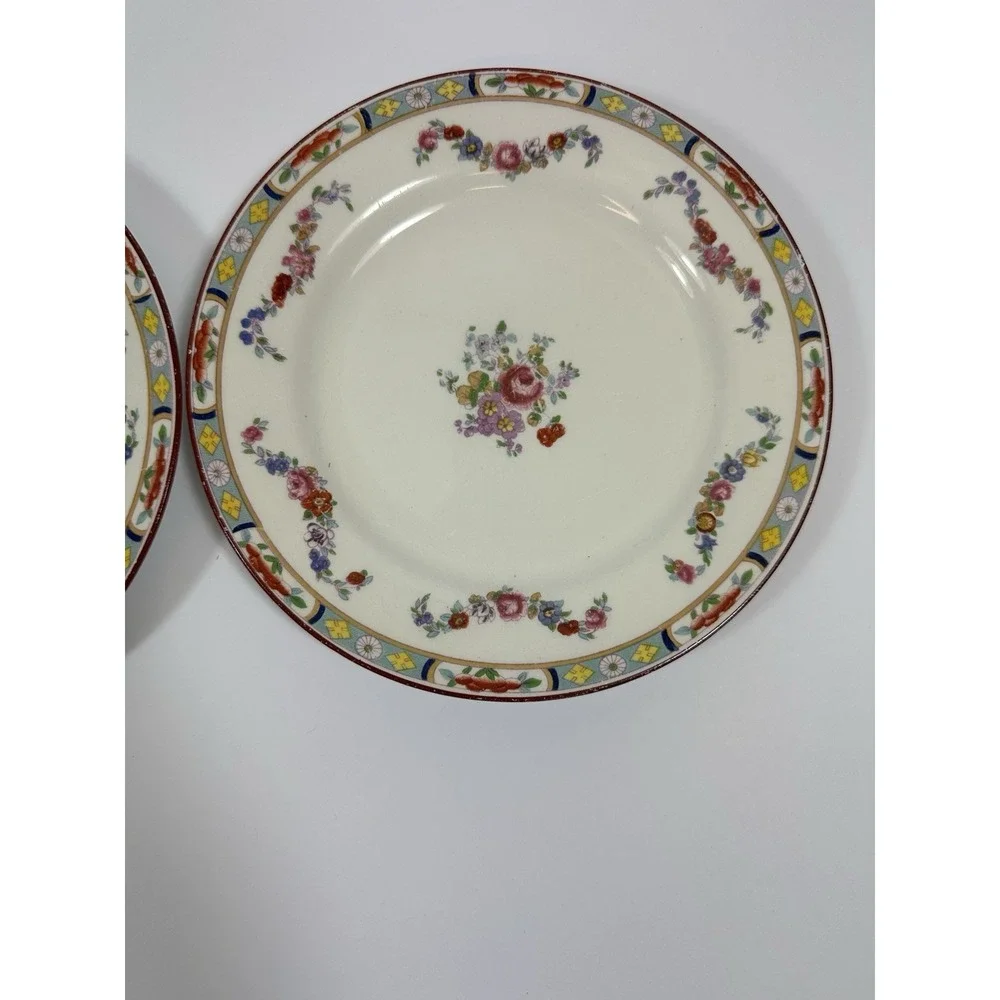 J G Meakin Hanley England Bread Plates 6 3/4